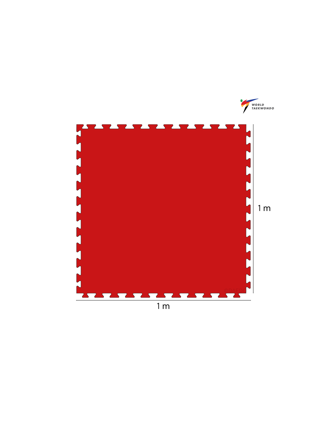 WT Tatami Mat 100x100- Crvena*++*WT Tatami Mat 100x100